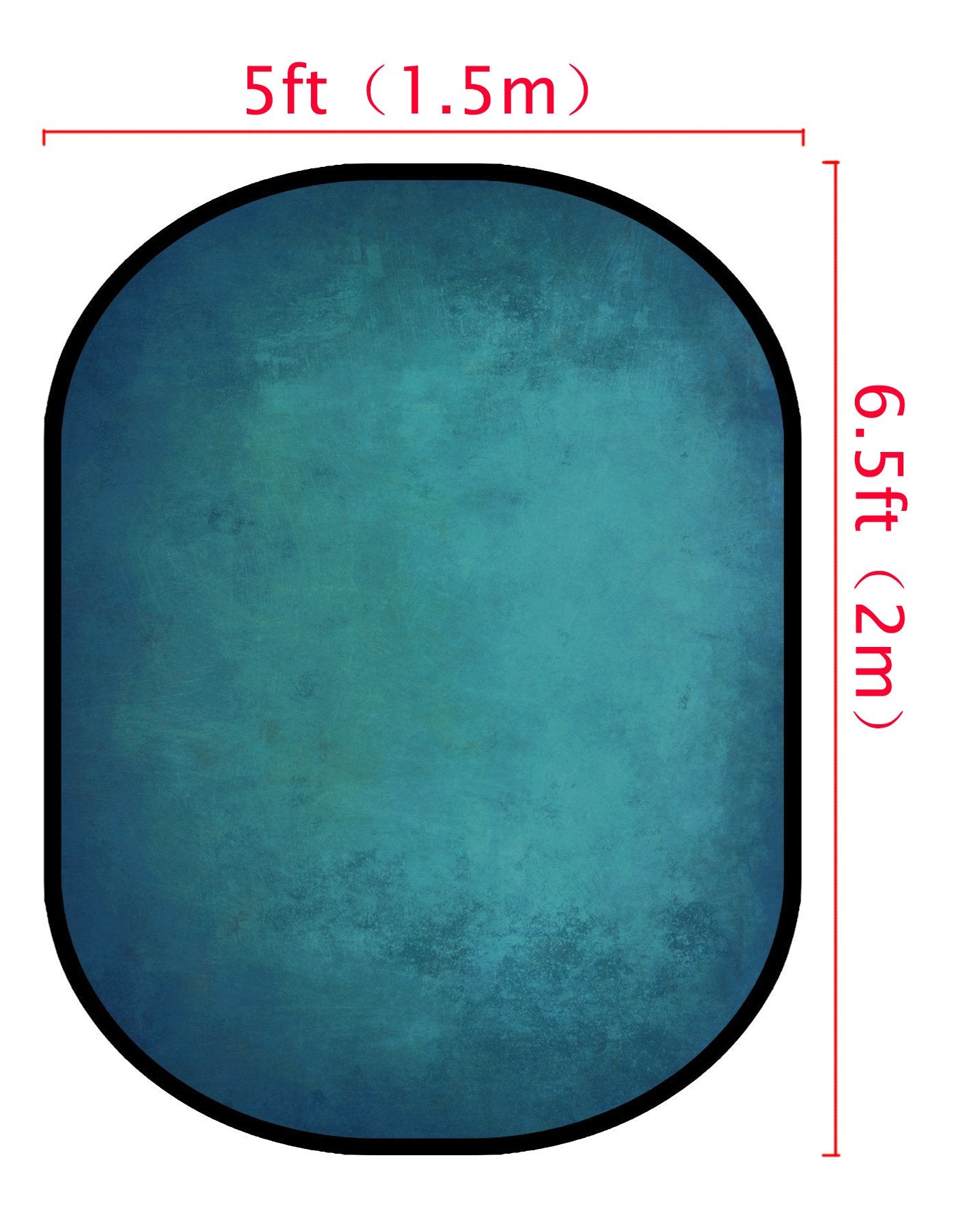 Fox Gray Abstract Texture/ Blue Green Abstract Texture Collapsible Backdrop Photography 5X6.5ft(1.5x2m) - Foxbackdrop