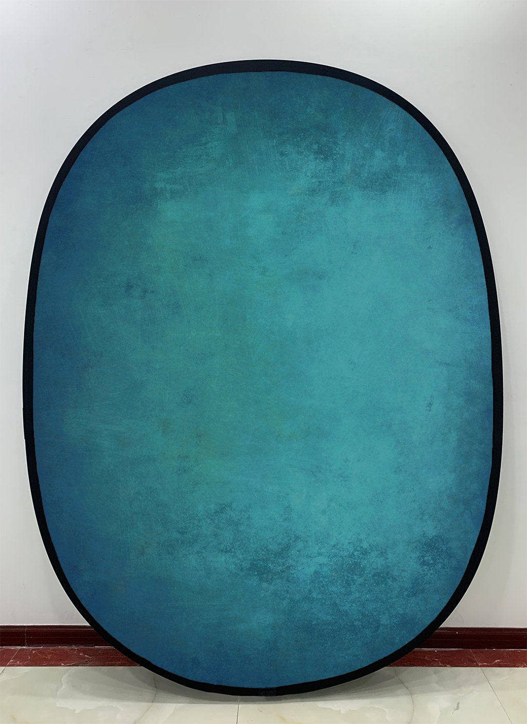 Fox Gray Abstract Texture/ Blue Green Abstract Texture Collapsible Backdrop Photography 5X6.5ft(1.5x2m) - Foxbackdrop