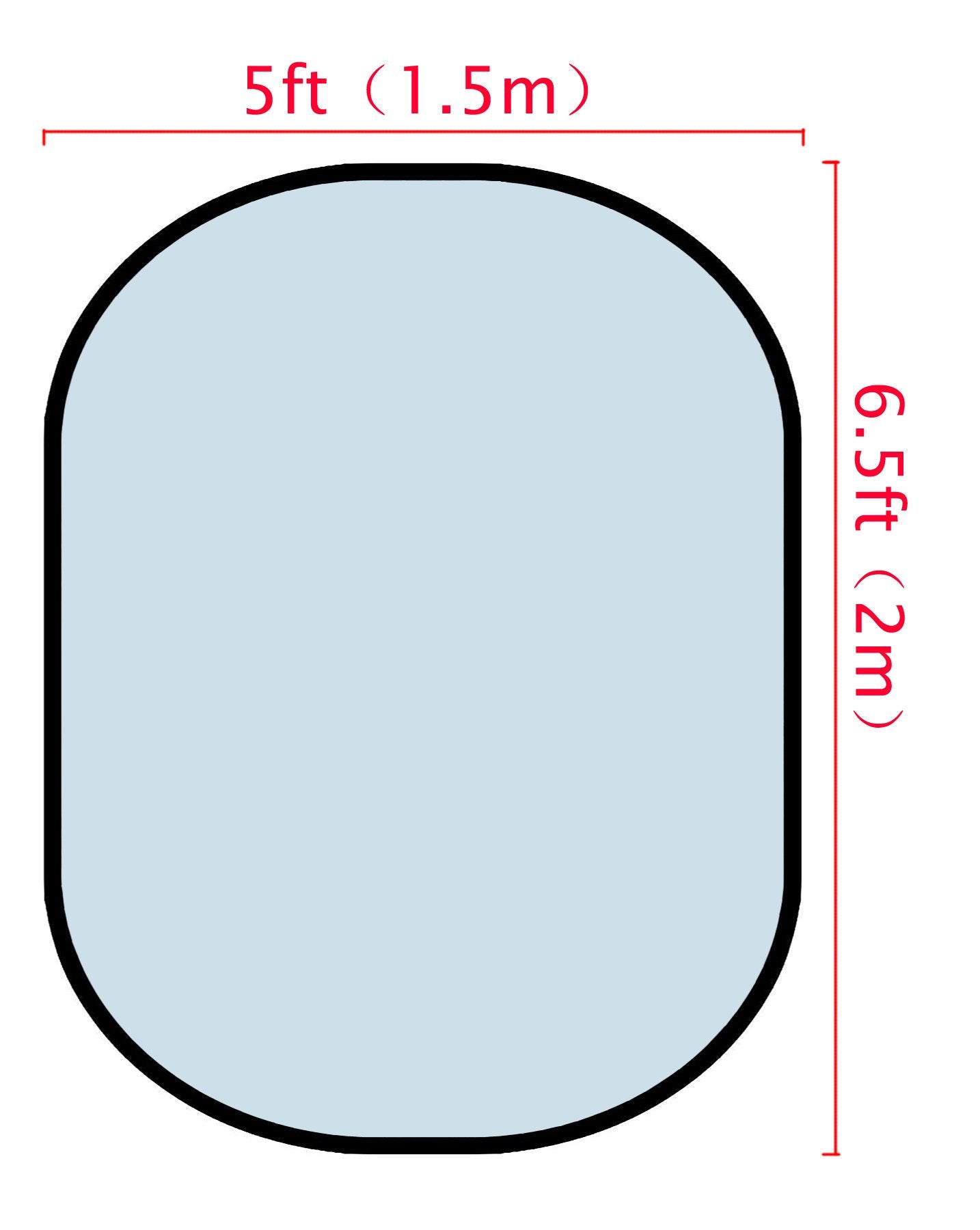 Fox Solid Light Blue/ Solid Light Pink Collapsible Backdrop Photography 5X6.5ft(1.5x2m) - Foxbackdrop