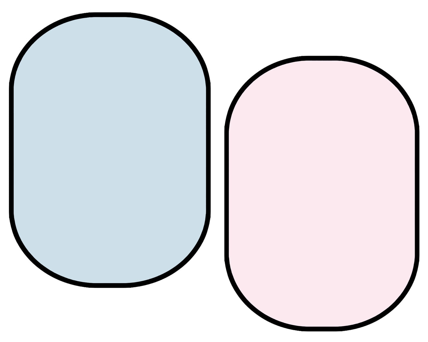 Fox Solid Light Blue/ Solid Light Pink Collapsible Backdrop Photography 5X6.5ft(1.5x2m) - Foxbackdrop