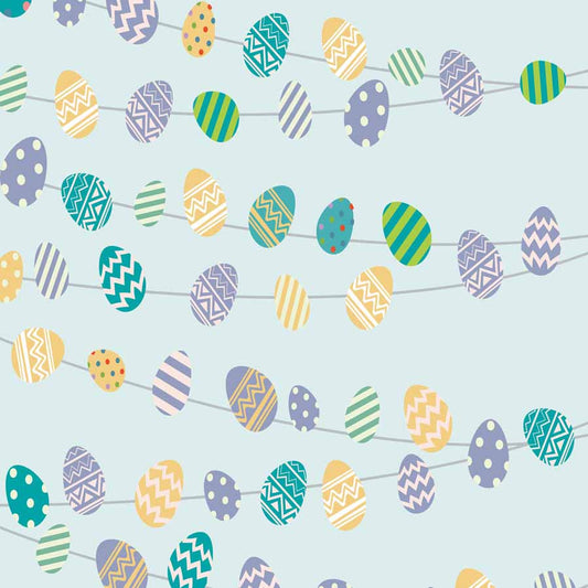 Fox Rolled Vinyl Colorful Eggs Easter Children Photography Backdrop - Foxbackdrop