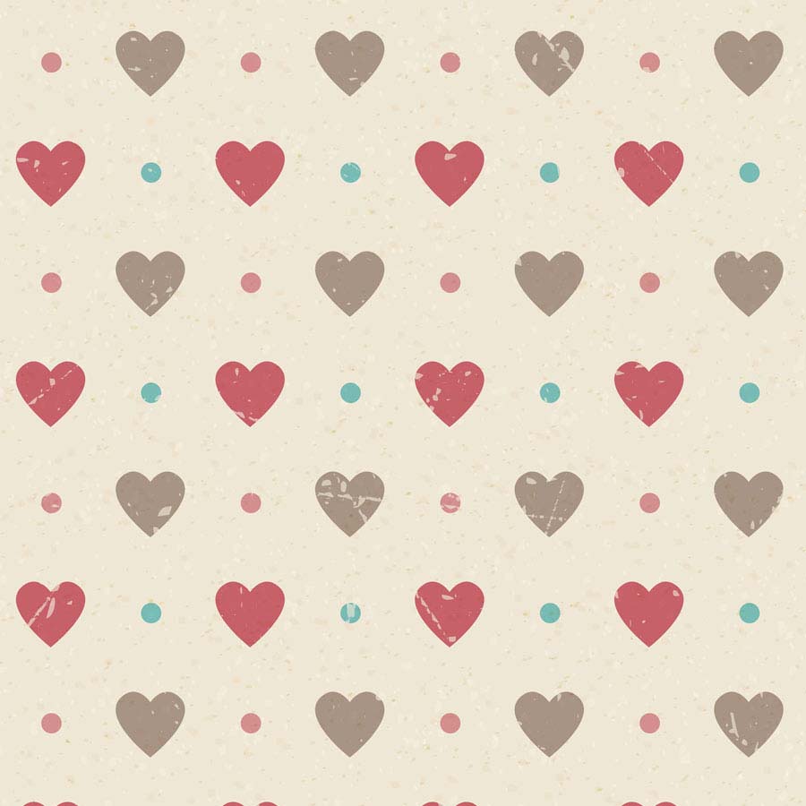 Fox Rolled Valentine Day Printed Heart Vinyl Backdrop for Photography - Foxbackdrop