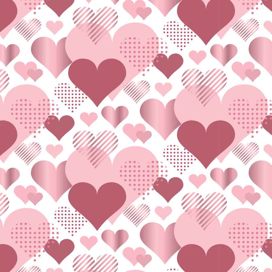 Fox Rolled Vinyl Hearts Overlay Valentine Day Photo Backdrop - Foxbackdrop