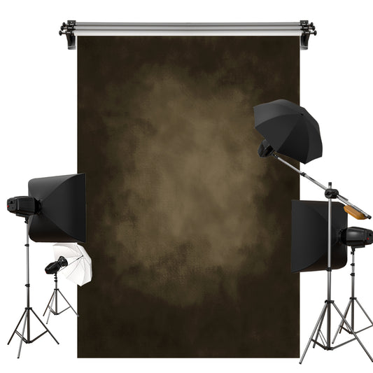 Fox Dark Olive Green mixed Brown Abstract Vinyl Backdrop