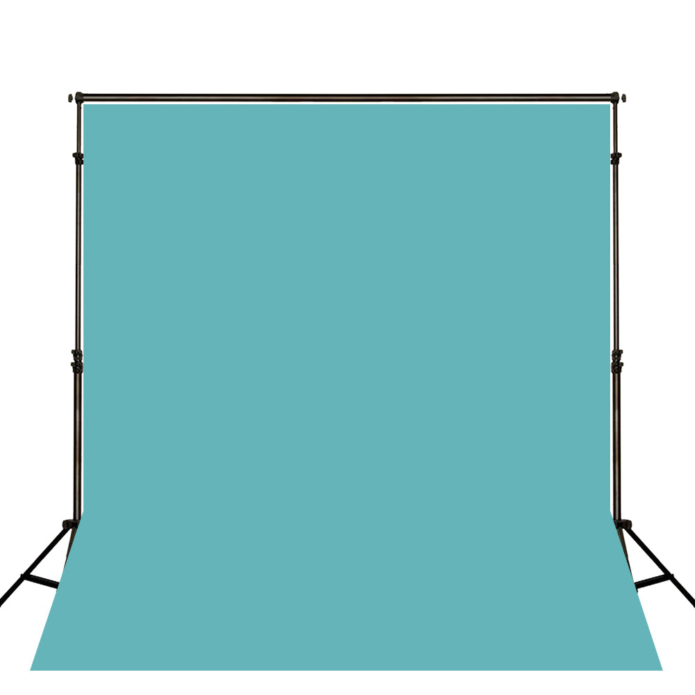 Fox Rolled Solid Turquoise Vinyl Photography Backdrop - Foxbackdrop