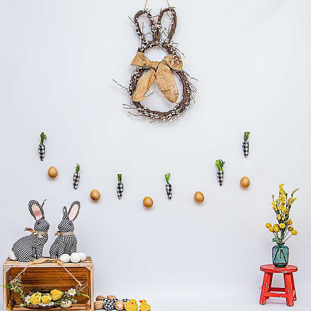 Fox Rolled Vinyl  Easter Photography Backdrop Designed by Nosheen Iqbal - Foxbackdrop