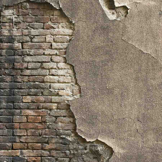 Fox Rolled Retro Brick Cement Wall Vinyl Photography Backdrop - Foxbackdrop