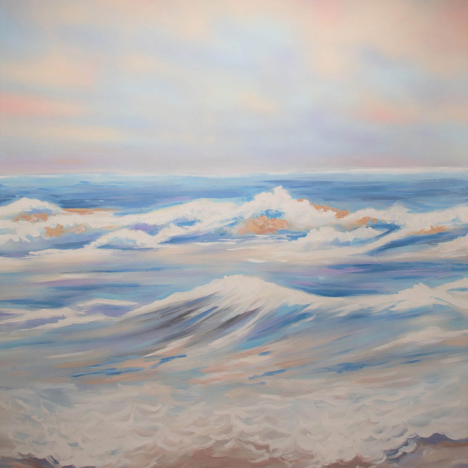 Fox Summer Sea Holiday Painting Rolled Vinyl Backdrop - Foxbackdrop