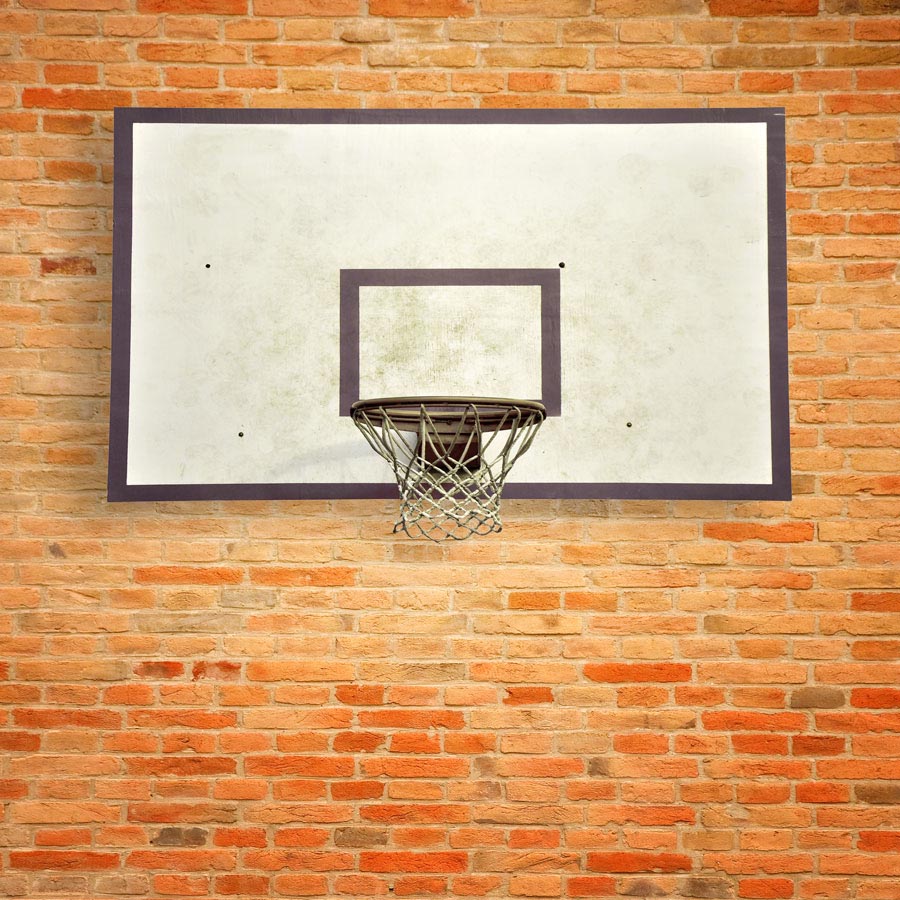 Fox Sports Hoop Brick Vinyl Backdrop for Photography - Foxbackdrop