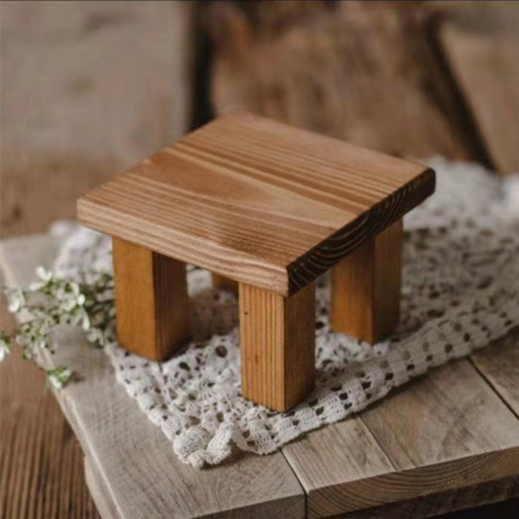 Fox Newborn Wooden Photography Props Small Bench