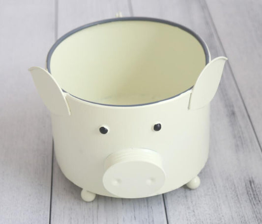 Fox Beige Iron Pig Bucket Studio Prop for Newborn Photography Props - Foxbackdrop