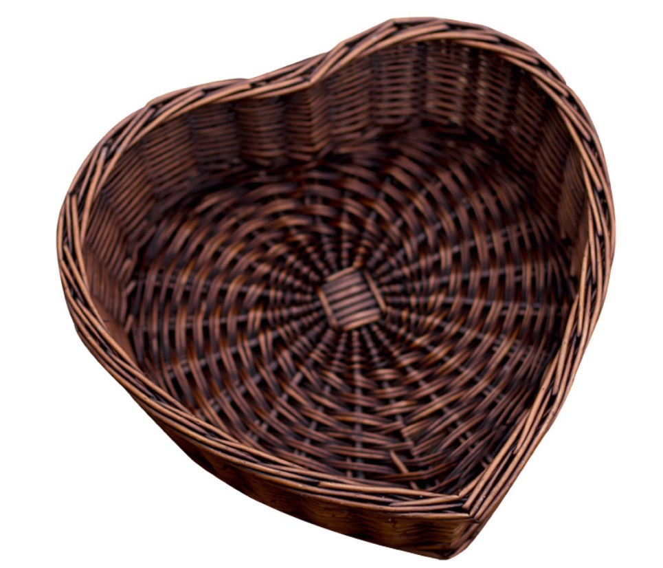 Fox Heart-shaped Basket for Newborn Photo Props - Foxbackdrop