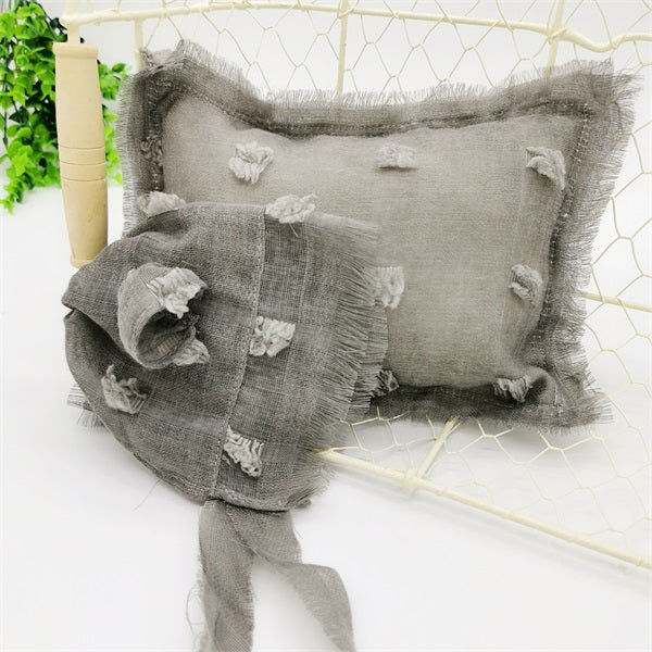 Fox 2pcs Newborn Posing Pillows Hat Suit Studio Props Photoshoot - Foxbackdrop