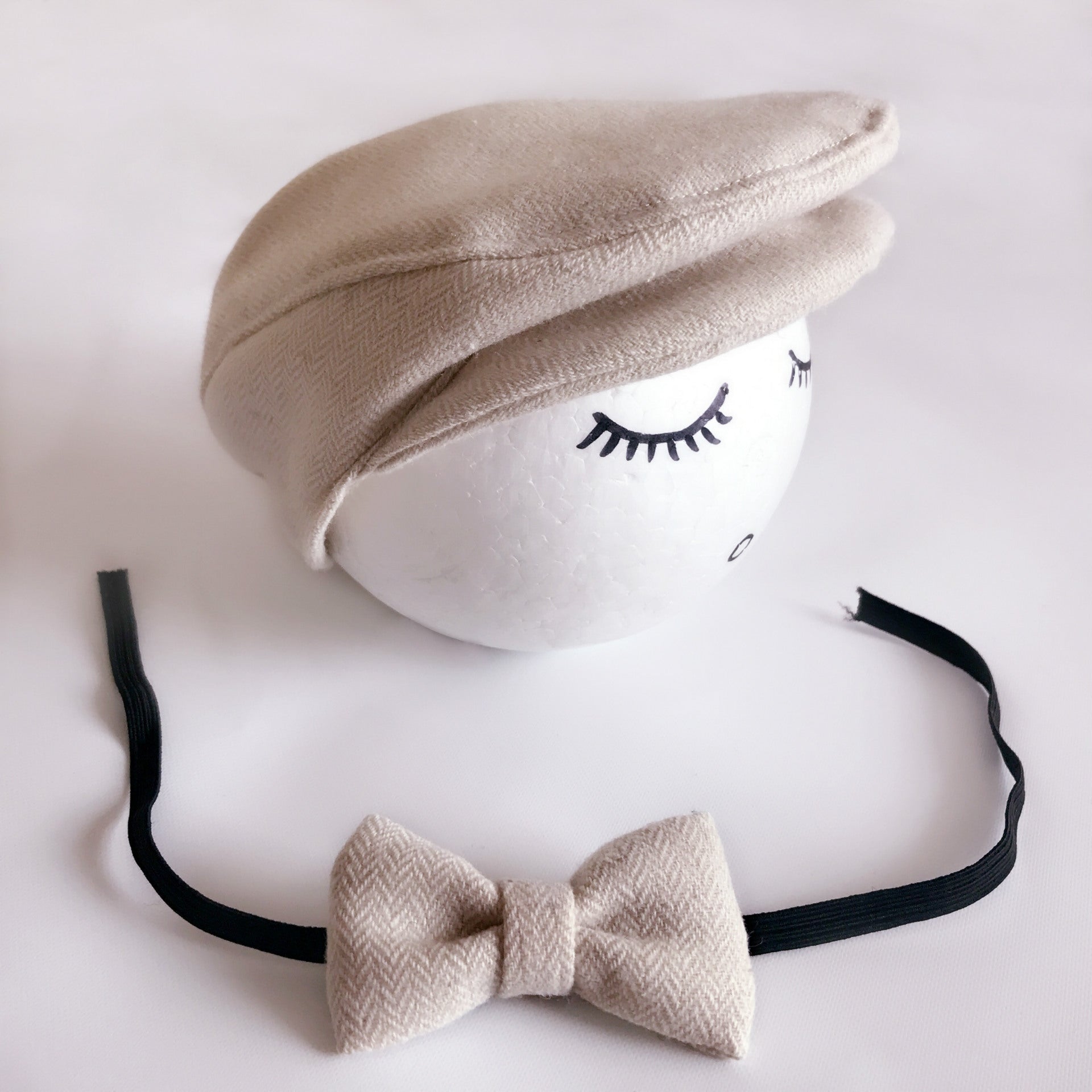Fox 2 pcs/set Bonnet with Tie Retro Newborn Photography Props - Foxbackdrop