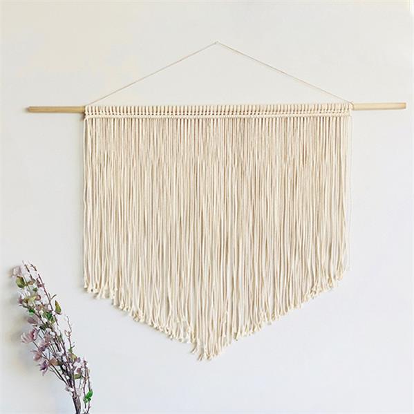 Fox 110×80cm Boho Hand Made Modern Weave Pendant Cotton Tapestry Props - Foxbackdrop