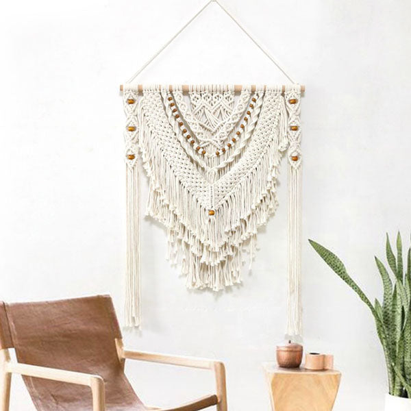 Fox 60×75cm Boho Hand Made Decoration Weave Cotton Tapestry Props - Foxbackdrop