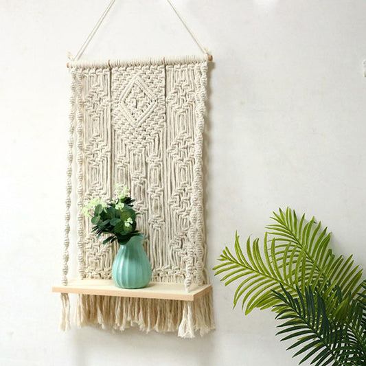 Fox 45×75cm Boho Hand Made Shelf Cotton Tapestry Props - Foxbackdrop