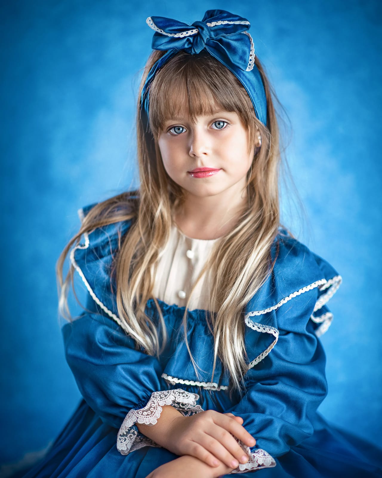 Fox Rolled Abstract Blue Portrait Vinyl Backdrop - Foxbackdrop