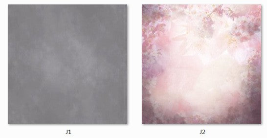 Fox Abstract Grey/Pink Flower Double-sided Nano 2 in 1 Backdrop - Foxbackdrop
