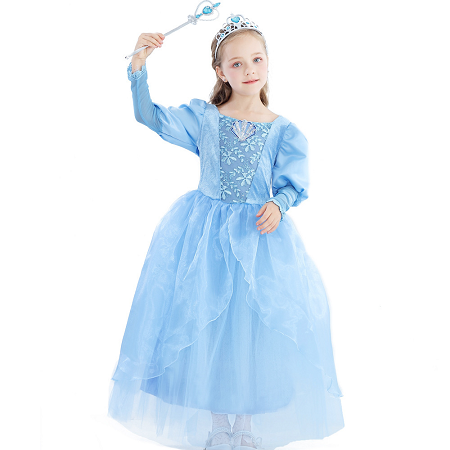 Fox Autumn Girl's Dress Princess Jasmine Mermaid Dress