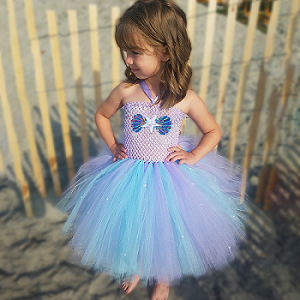 Fox Halloween Dresses Mermaid Ariel Princess Dress Lace dress