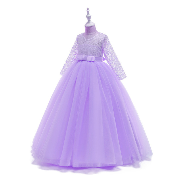 Fox Dress with Long Sleeves Pettiskirt Lace Princess Dress – Foxbackdrop