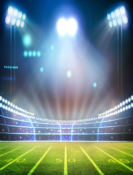 Fox Light Stadium Running Track Sports Vinyl Backdrop - Foxbackdrop