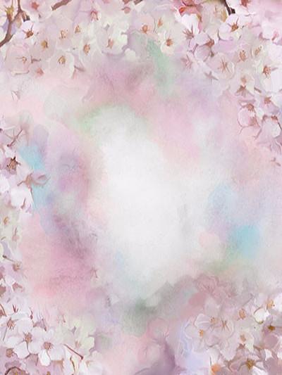 Fox Rolled Pink Flowers Spring Vinyl Backdrop - Foxbackdrop