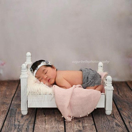 RTS Fox Wooden Bed for Newborn Baby Photo Prop - Foxbackdrop
