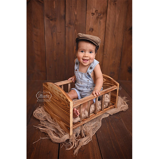 Fox Retro Wood Crib Newborn Baby Photo Studio Props - Foxbackdrop